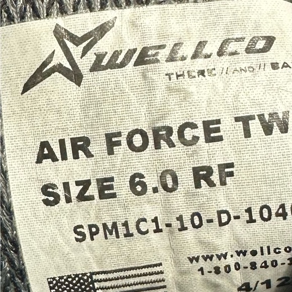 WELLCO AIR F Men’s Tactical Boots - Gray size 6 pre owned Exellent condition. - Picture 4 of 7